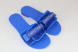 Dior (R)evolution Slides in Bright Blue Camouflage Technical Fabric