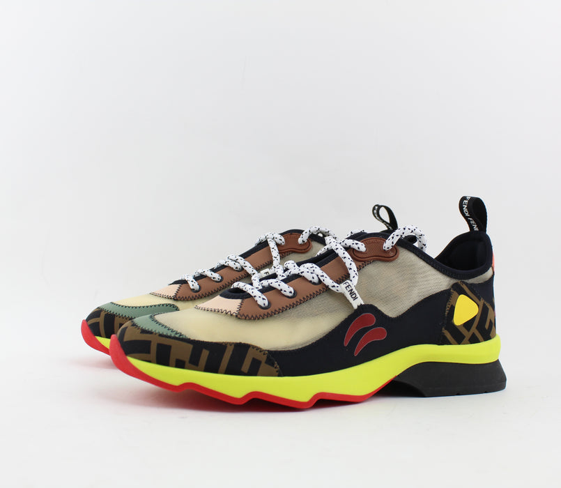 FENDI FREEDOM FF PATCHWORK SNEAKERS - LuxurySnob