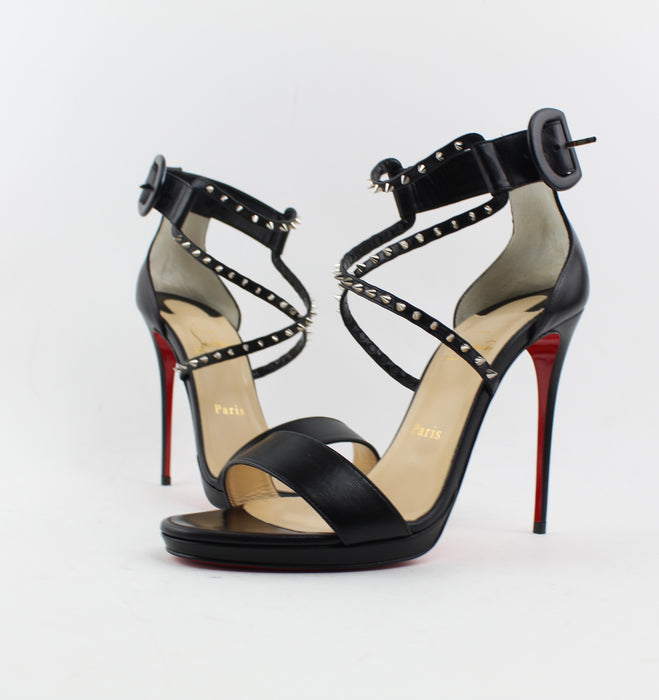 CHRISTIAN LOUBOUTIN  CHOCA LUX 120 SIZE 39.5 - LuxurySnob