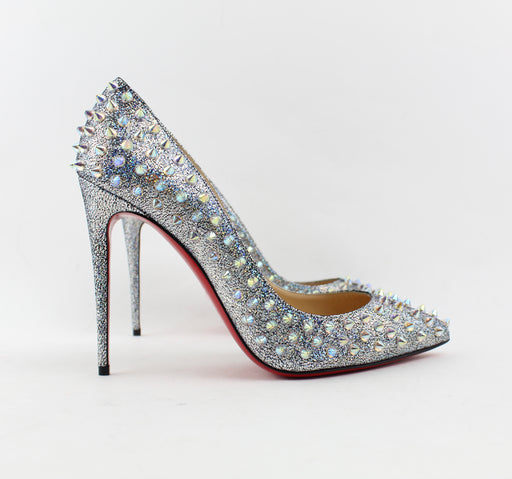 CHRISTIAN LOUBOUTIN FOLLIES SPIKES 100 SIZE 40 - LuxurySnob