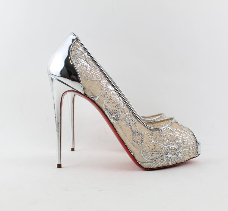 CHRISTIAN LOUBOUTIN VERY LACE 120MM SIZE 40 - LuxurySnob