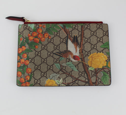 GUCCI GG SUPREME CANVAS ZIP POUCH - LuxurySnob