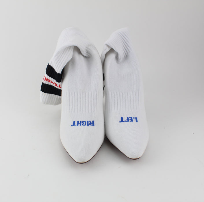 VETEMENTS LOGO STRETCH KNIT SOCK BOOTS - LuxurySnob