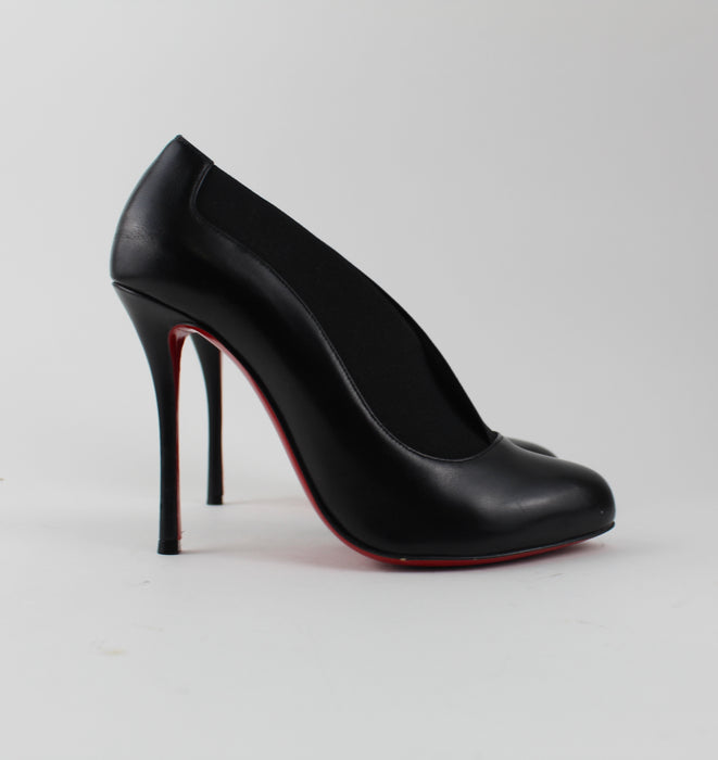 CHRISTIAN LOUBOUTIN TOOT COUVERTE 100MM SIZE 38 - LuxurySnob