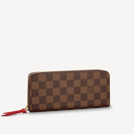 Louis Vuitton Clémence wallet in Red Damier Ebene