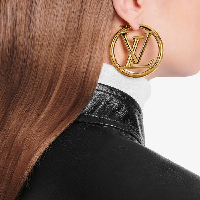 Louis Vuitton Louise Hoop Earrings in Gold