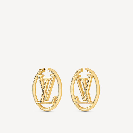 Louis Vuitton Louise Hoop Earrings in Gold