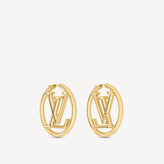 Louis Vuitton Louise Hoop Earrings in Gold