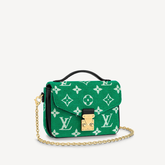 Louis Vuitton Micro Métis in Green Monogram Jacquard Velvet