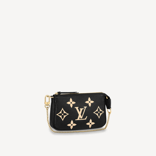Louis Vuitton Mini Pochette Accessoires in Bicolor Monogram Empreinte Leather