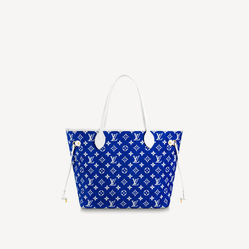 Louis Vuitton Neverfull MM Autres Toiles in Blue Monogram Jacquard Velvet