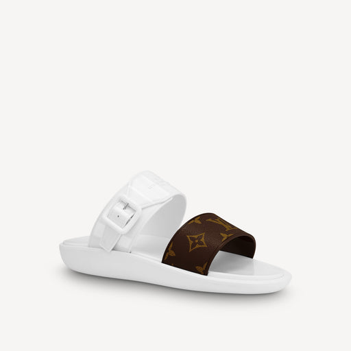 Louis Vuitton Sunbath Flat Mule in White