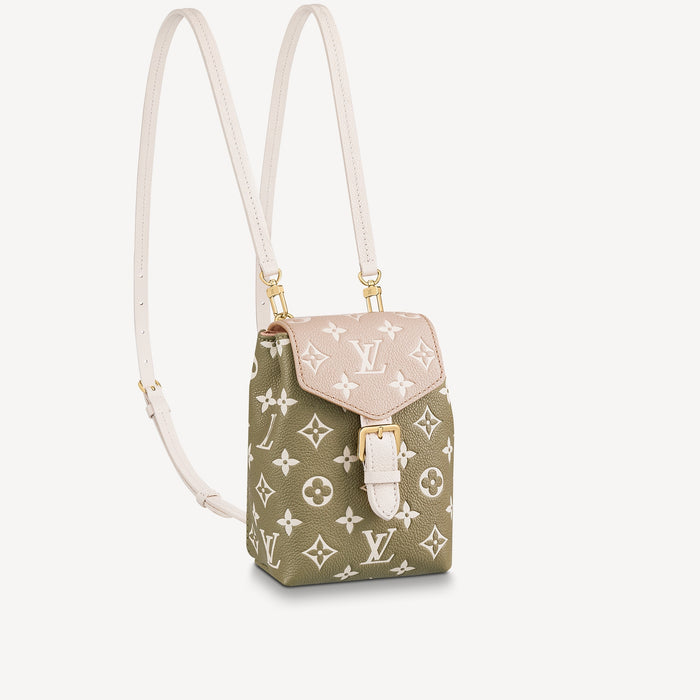 louis vuitton backpack cream Louis Vuitton Tiny Backpack in Khaki Cream and Beige — LSC INC