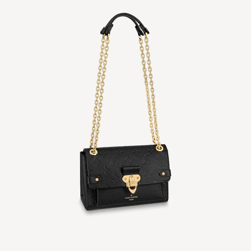 Louis Vuitton Vavin BB Leather Shoulder Bag in Black