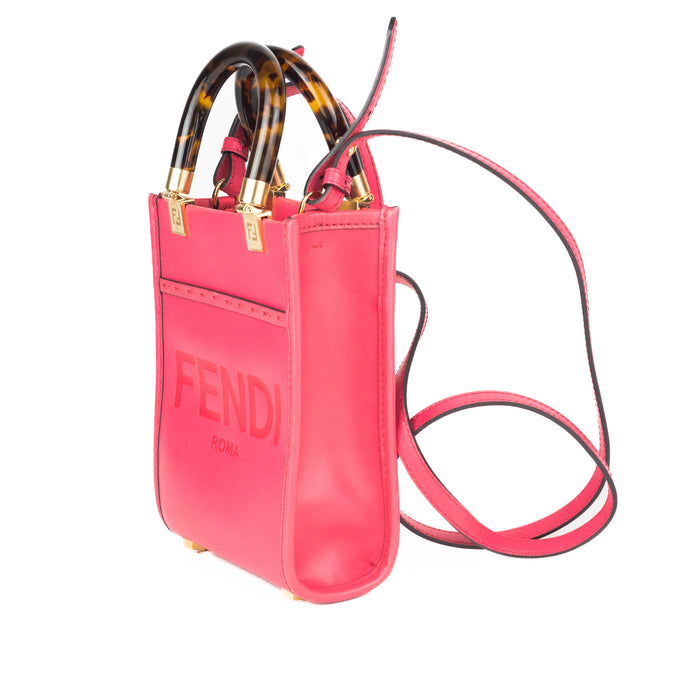 Fendi Mini Sunshine Shopper in Fuchsia