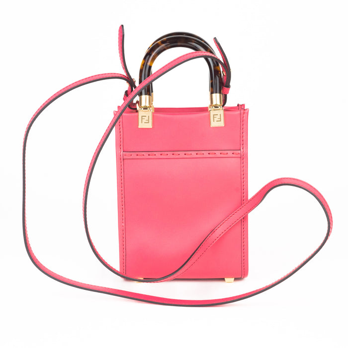 Fendi Mini Sunshine Shopper in Fuchsia