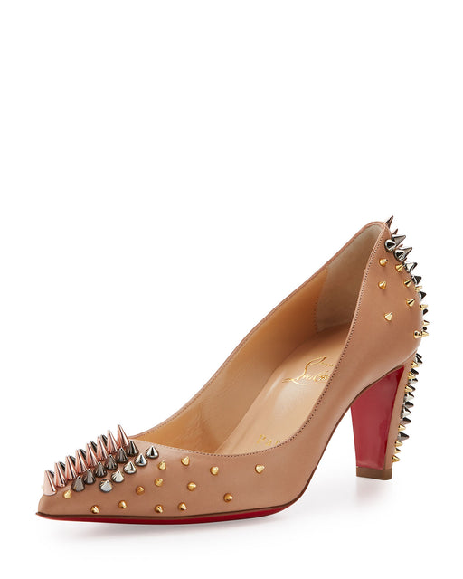 CHRISTIAN LOUBOUTIN GOLDOPUMP 70MM SIZE 37 - LuxurySnob