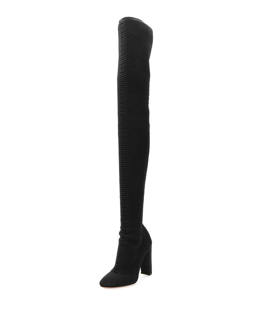 GIANVITO ROSSI THURLOW CUSSIARD KNIT OVER THE KNEE BOOT - LuxurySnob