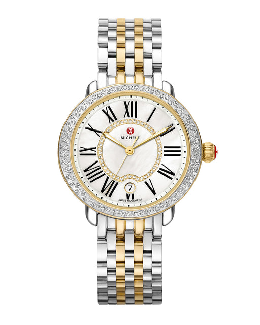 MICHELE SEREIN MID TWO-TONE DIAMOND WATCH - LuxurySnob