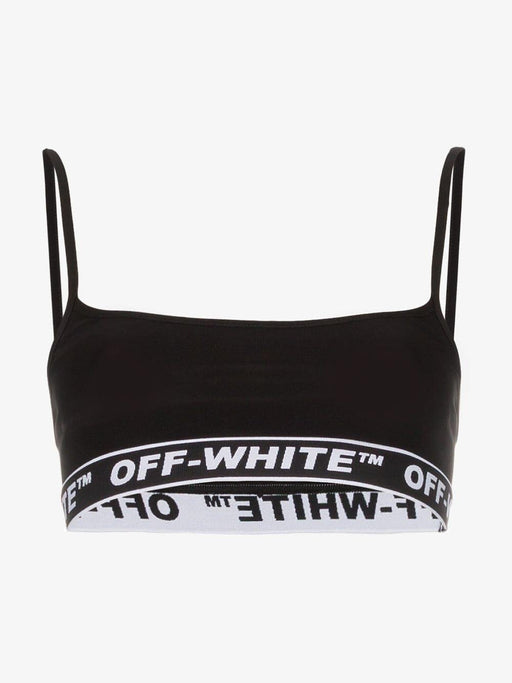 Off-White Logo Band Stretch Bra Top