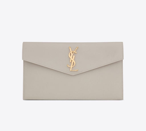 Saint Laurent Uptown Pouch in Blanc Vintage