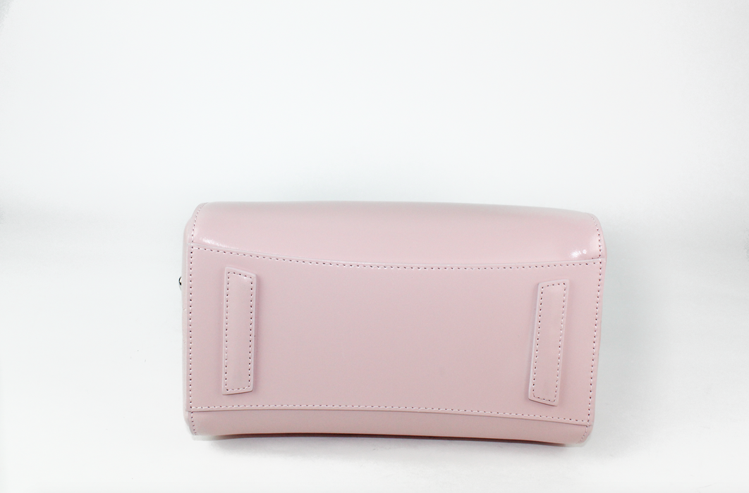 Givenchy Small Antigona Bag in Blush Pink Leather with Tag effect Heart Print