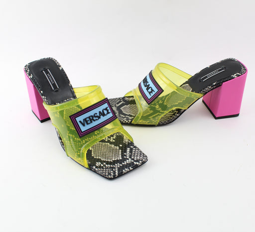 90s vintage logo mid heel sandals sale