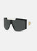 Versace Medusa Icon Shield Sunglasses in White