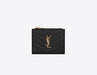 Saint Laurent Monogram Zipped Card Case