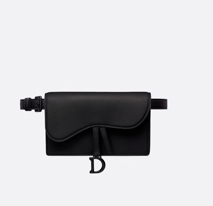 DIOR SADDLE BELT POUCH BLACK MATTE