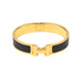 Hermes Clic H Bracelet Gold and Black size PM