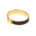 Hermes Clic H Bracelet Gold and Black size PM