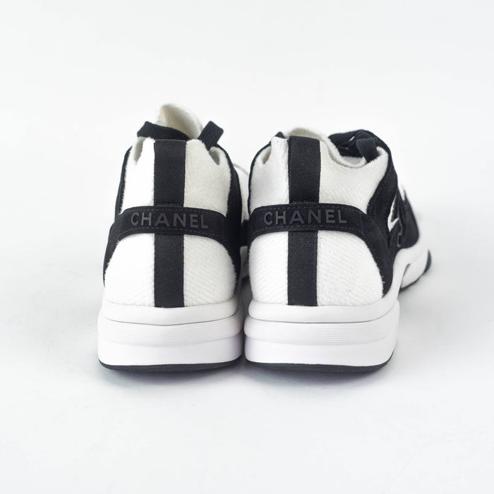 Chanel Suede Calfskin and Fabric Sneakers