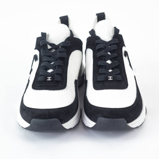 Chanel Suede Calfskin and Fabric Sneakers