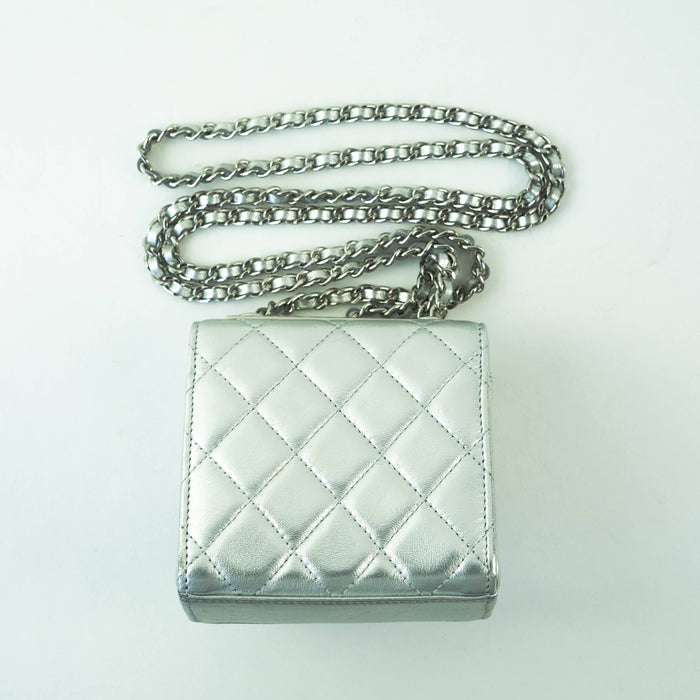 Chanel Metallic Clutch with Chain