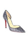 CHRISTIAN LOUBOUTIN IRIZA HALF D'ORSAY GLITTER PUMP SIZE 38.5 - LuxurySnob