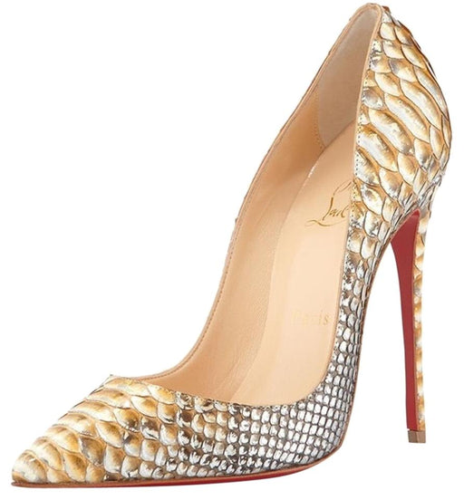 CHRISTIAN LOUBOUTIN SO KATE 120 PYTHON TROPICANA - LuxurySnob