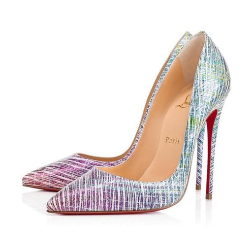 CHRISTIAN LOUBOUTIN SO KATE 120MM SUEDE UNICORN - LuxurySnob