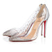 CHRISTIAN LOUBOUTIN DEGRASTRASS CLEAR EMBELLISHED PUMP SIZE 39.5 - LuxurySnob