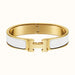 Hermes Clic H Bracelet in White