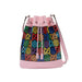 GUCCI BLACK PSYCHEDELIC BUCKET BAG PINK