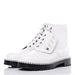 CHANEL CRACKLED CALFSKIN PEARL CHAIN CC BOOTS SIZE 40 - LuxurySnob