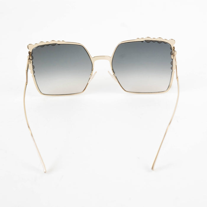 Fendi Square Cat Eye Studded Sunglasses