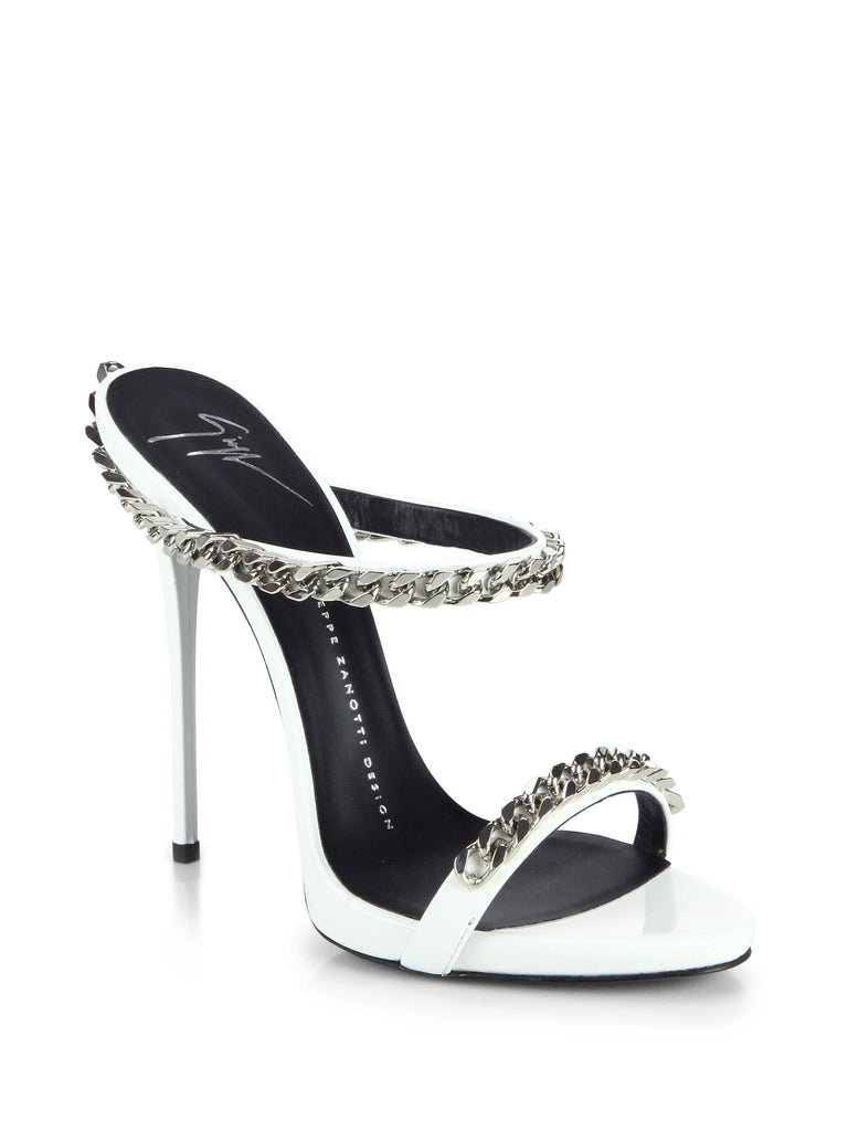 GIUSEPPE ZANOTTI CHAIN-LINK MULES | LuxurySnob Genuine Pre Owned