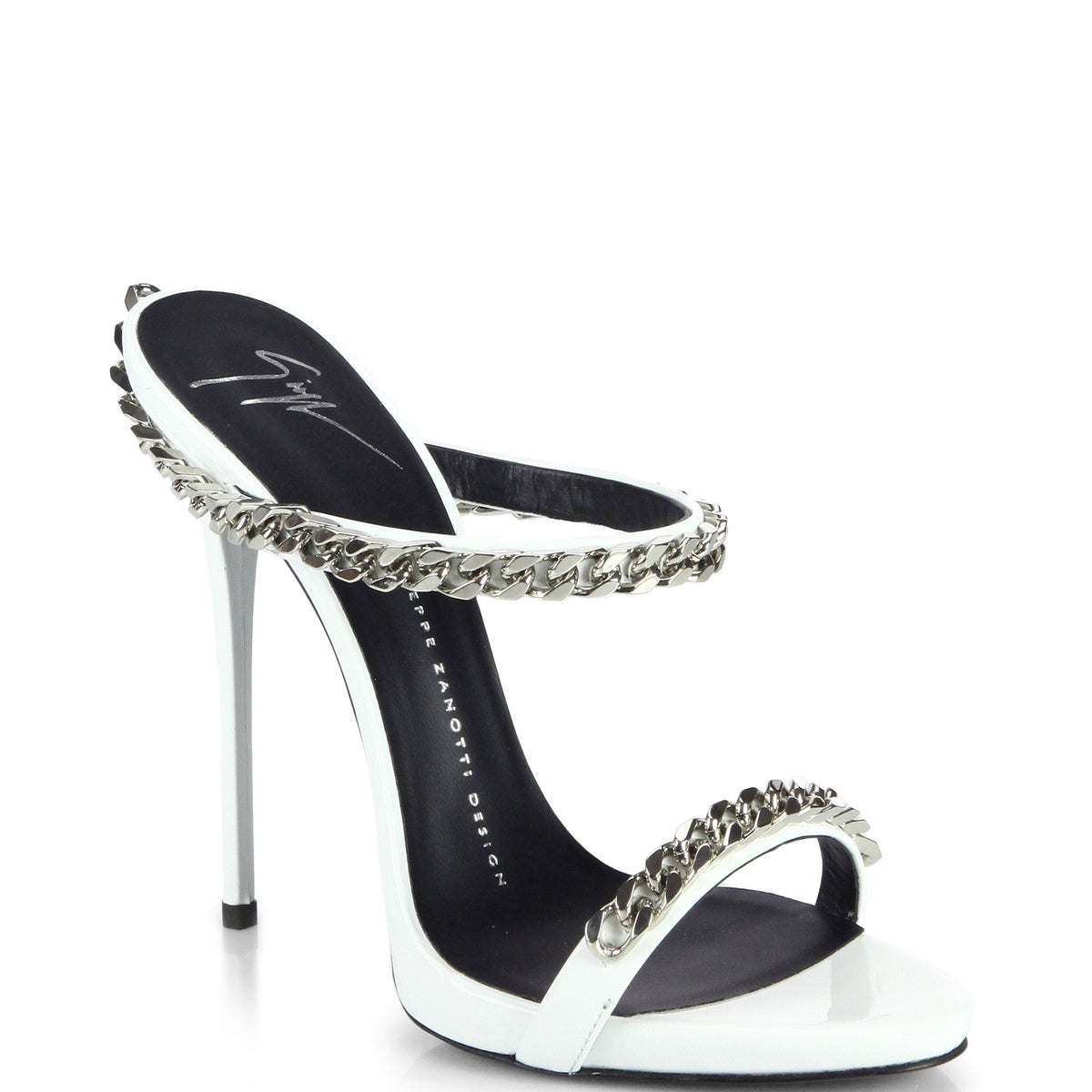 GIUSEPPE ZANOTTI CHAIN-LINK MULES | LuxurySnob Genuine Pre Owned