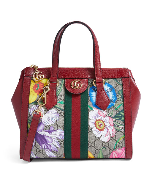 GUCCI OPHIDIA FLORA TOP HANDLE BAG