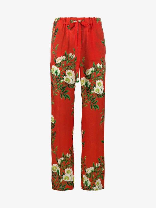 GUCCI SILK FLORAL PRINT PAJAMA PANT SIZE 42 - LuxurySnob