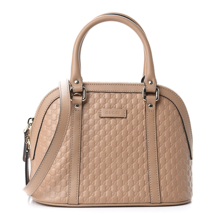 Gucci Micro Guccissima Mini Dome Bag in Nude