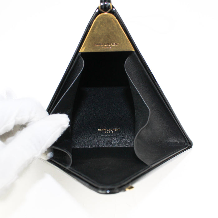 Saint Laurent Pyramid Box Bag in Patent leather