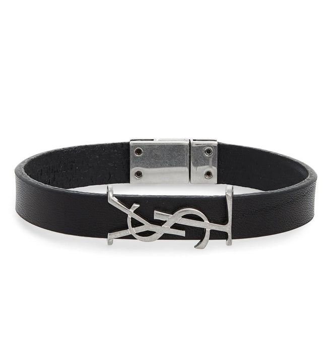 Saint Laurent Opyum Leather Bracelet